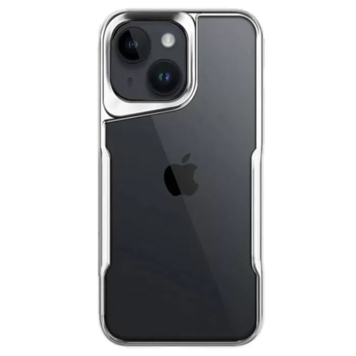 Newface iPhone 14 Kılıf Boyi Silikon Kapak - Gümüş