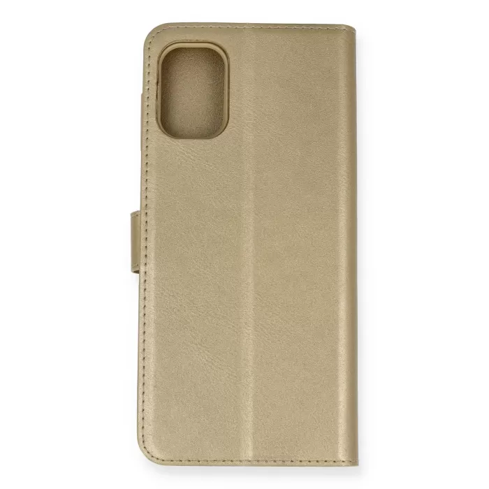 Newface Samsung Galaxy M51 Trend S Plus Kapaklı Kılıf - Gold