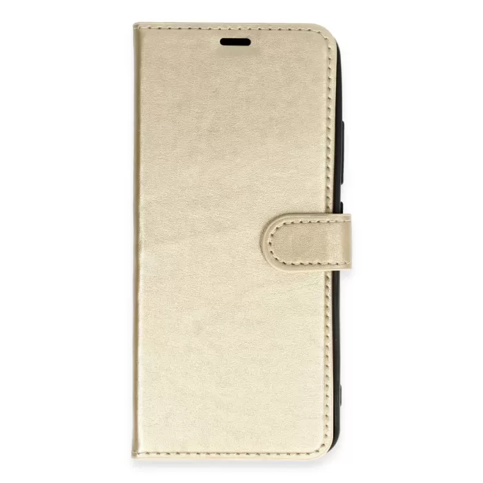 Newface Huawei Y5P Kılıf Trend S Plus Kapaklı Kılıf - Gold