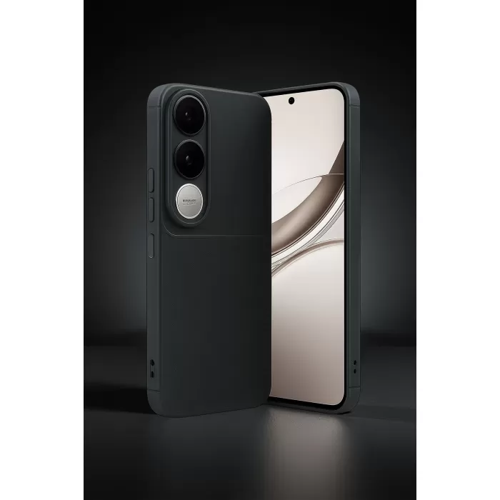 Newface Vivo V50 Lite 4G Auto Focus Karbon Kapak - Kahverengi