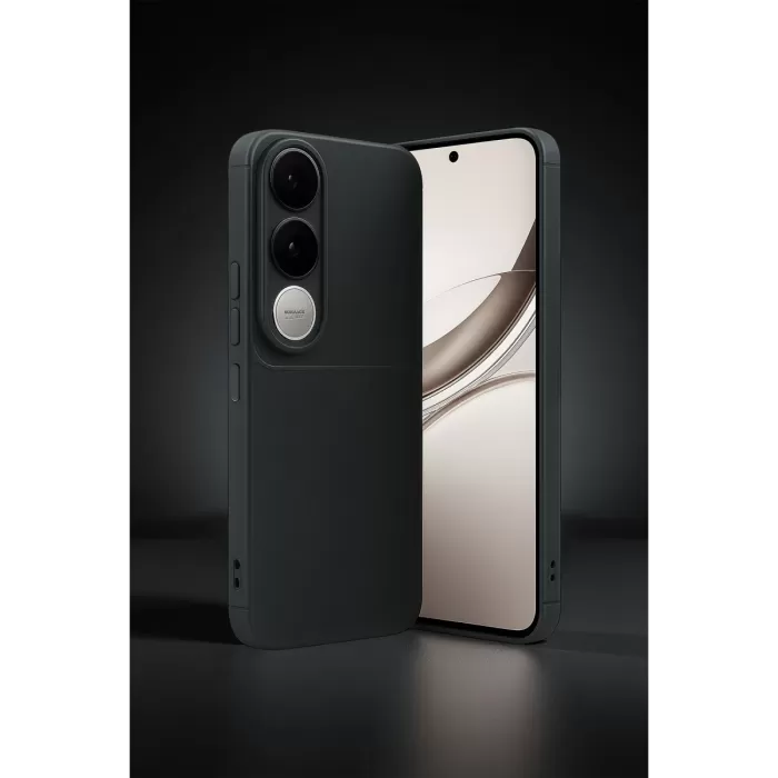 Newface Vivo V50 Lite 4G Auto Focus Karbon Kapak - Kahverengi
