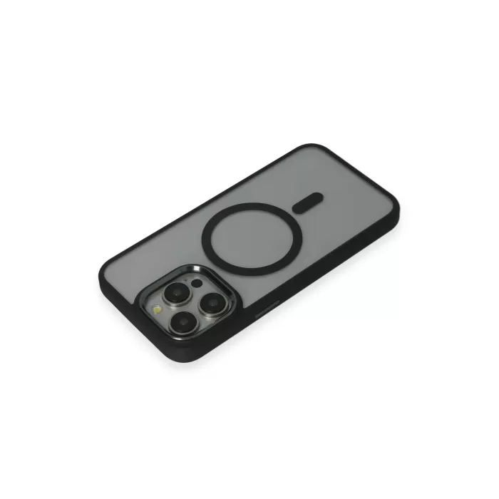 Newface iPhone 15 Pro Max Kılıf Room Magneticsafe Silikon - Siyah