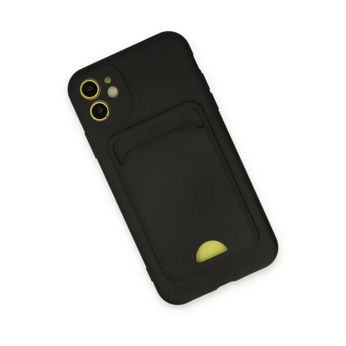 Newface iPhone 11 Kılıf Kelvin Kartvizitli Silikon - Siyah