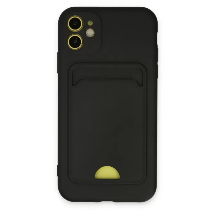 Newface iPhone 11 Kılıf Kelvin Kartvizitli Silikon - Siyah