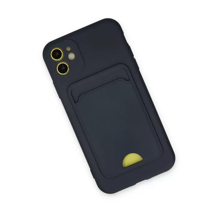 Newface iPhone 11 Kılıf Kelvin Kartvizitli Silikon - Lacivert
