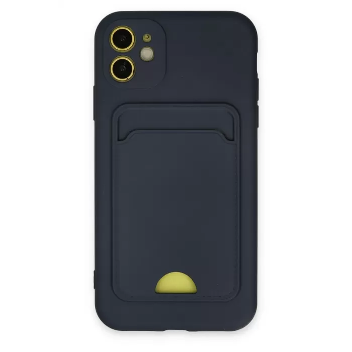 Newface iPhone 11 Kılıf Kelvin Kartvizitli Silikon - Lacivert