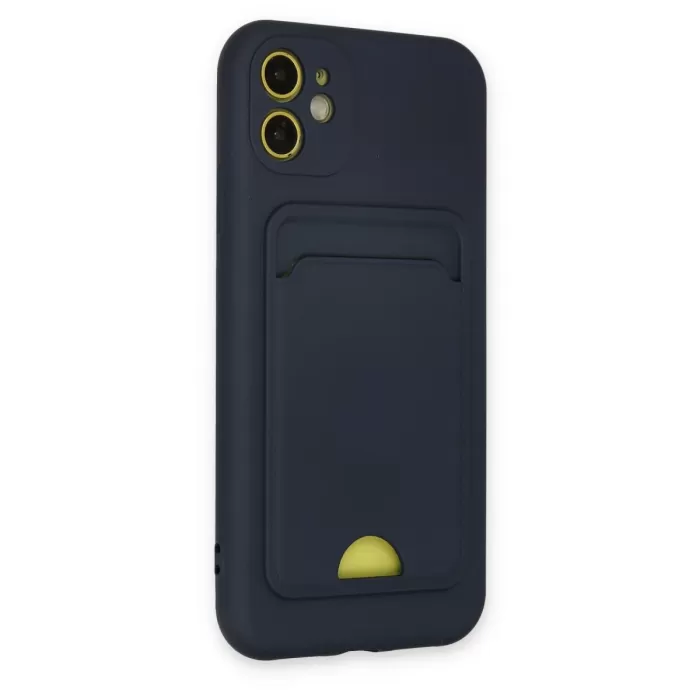 Newface iPhone 11 Kılıf Kelvin Kartvizitli Silikon - Lacivert