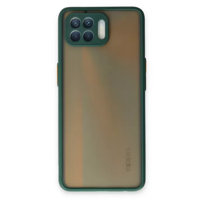 Newface Oppo Reno 4 Lite Kılıf Montreal Silikon Kapak - Yeşil