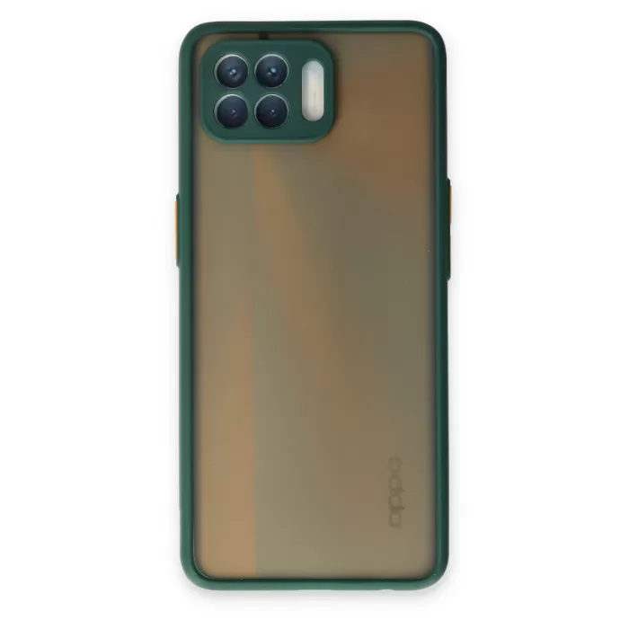 Newface Oppo Reno 4 Lite Kılıf Montreal Silikon Kapak - Yeşil