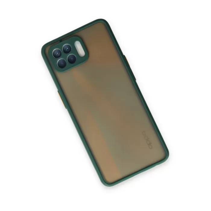 Newface Oppo Reno 4 Lite Kılıf Montreal Silikon Kapak - Yeşil