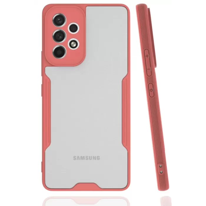 Newface Samsung Galaxy A33 5G Kılıf Platin Silikon - Pembe