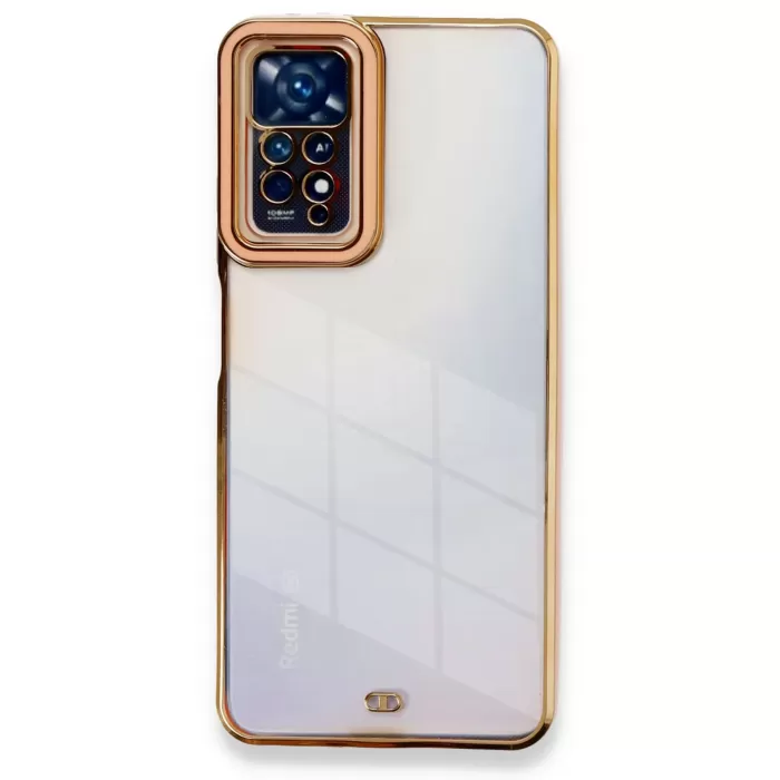 Newface Xiaomi Redmi Note 11 Pro Kılıf Liva Lens Silikon - Rose