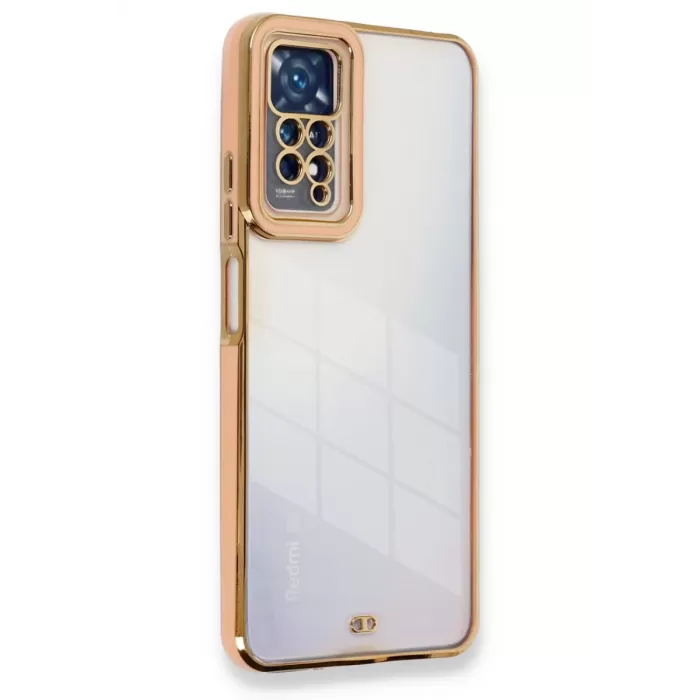 Newface Xiaomi Redmi Note 11 Pro Kılıf Liva Lens Silikon - Rose