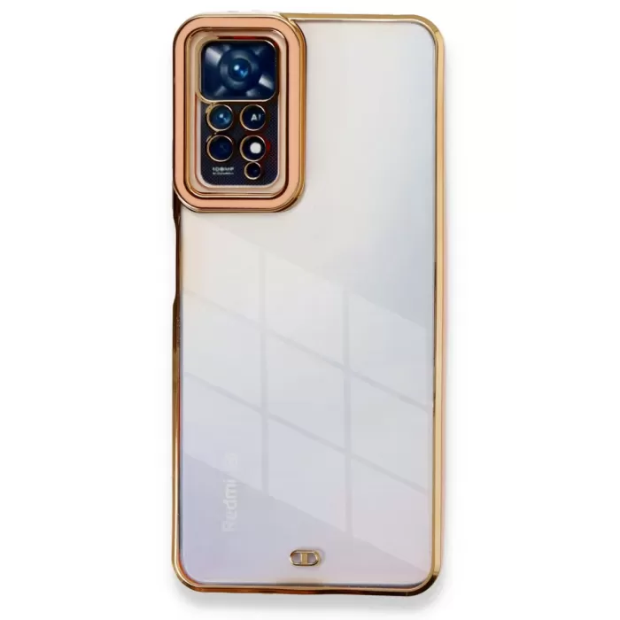 Newface Xiaomi Redmi Note 11 Pro Kılıf Liva Lens Silikon - Rose