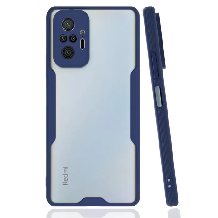 Newface Xiaomi Redmi Note 10 Pro Kılıf Platin Silikon - Lacivert