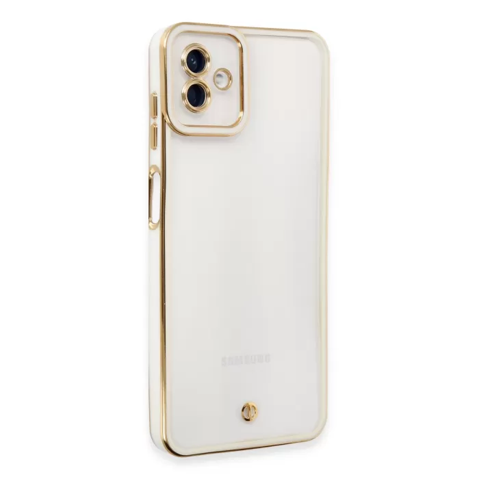 Newface Samsung Galaxy A04 Kılıf Liva Lens Silikon - Beyaz