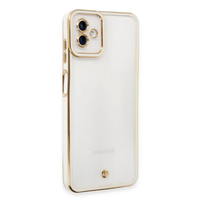 Newface Samsung Galaxy A04 Kılıf Liva Lens Silikon - Beyaz