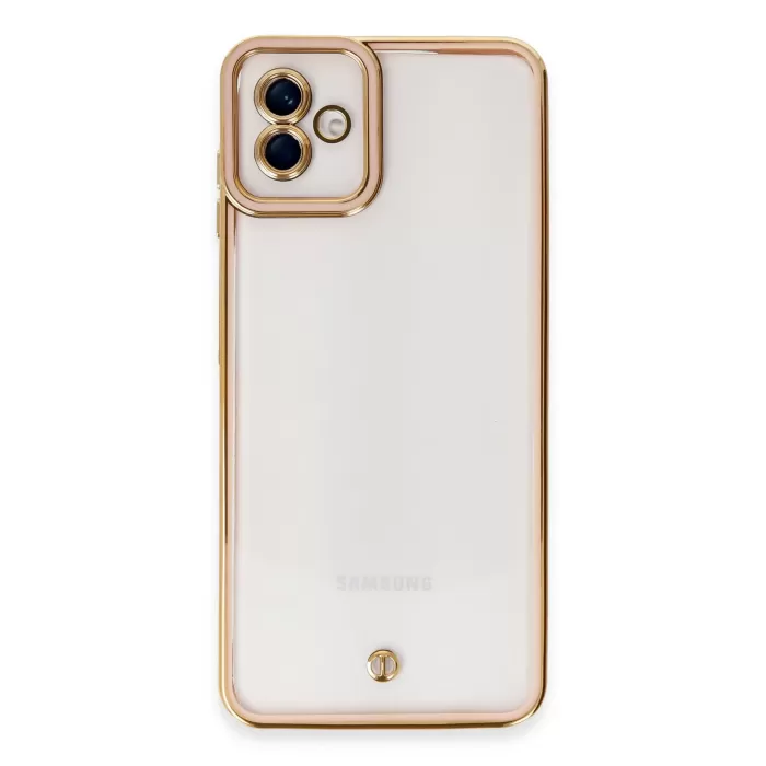 Newface Samsung Galaxy A04 Kılıf Liva Lens Silikon - Rose