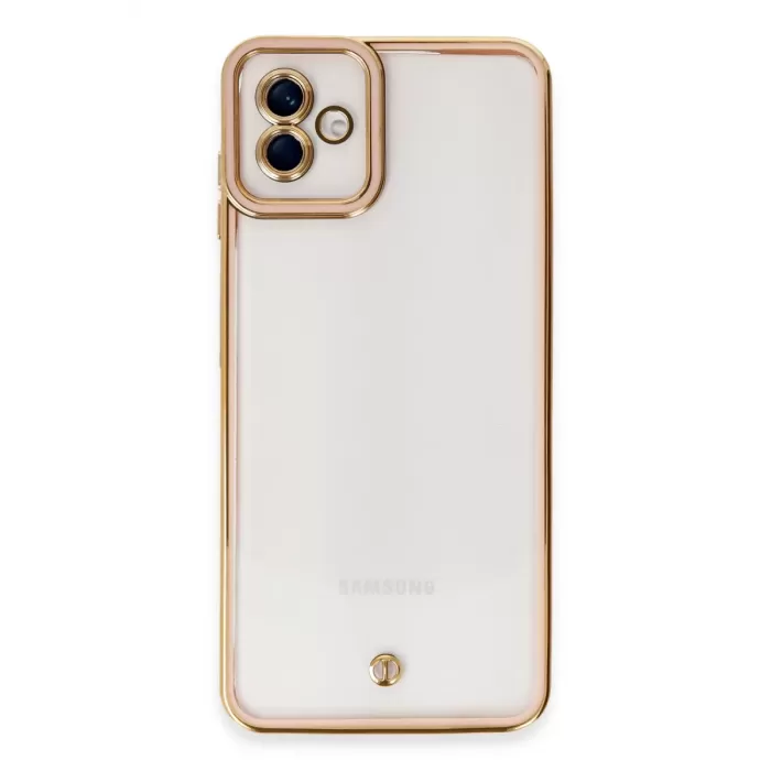 Newface Samsung Galaxy A04 Kılıf Liva Lens Silikon - Rose