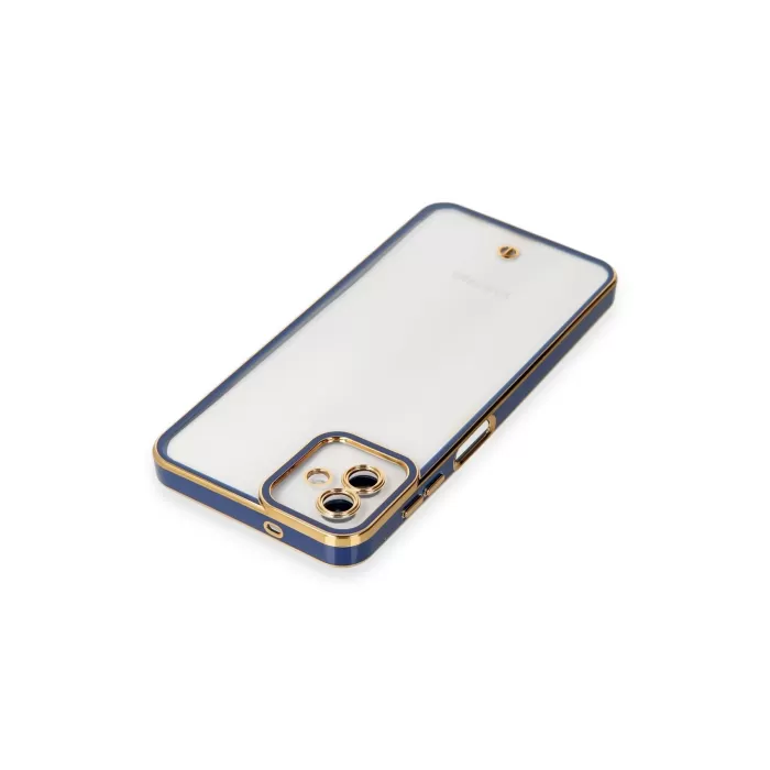 Newface Samsung Galaxy A04 Kılıf Liva Lens Silikon - Mavi