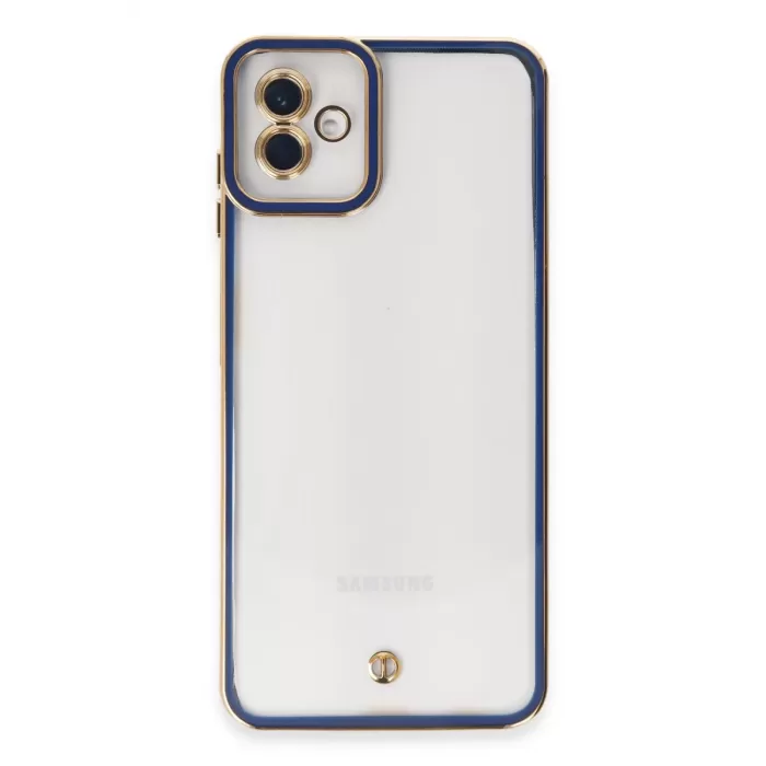 Newface Samsung Galaxy A04 Kılıf Liva Lens Silikon - Mavi