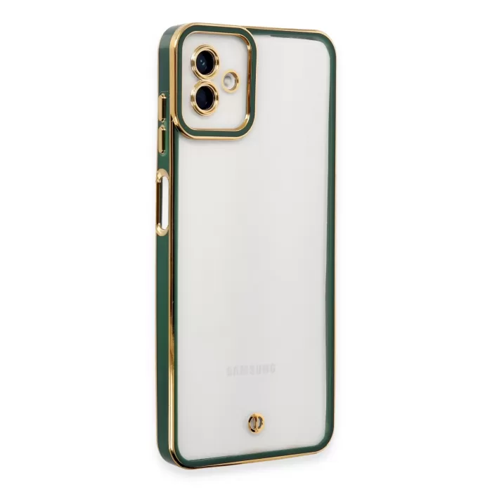 Newface Samsung Galaxy A04 Kılıf Liva Lens Silikon - Yeşil
