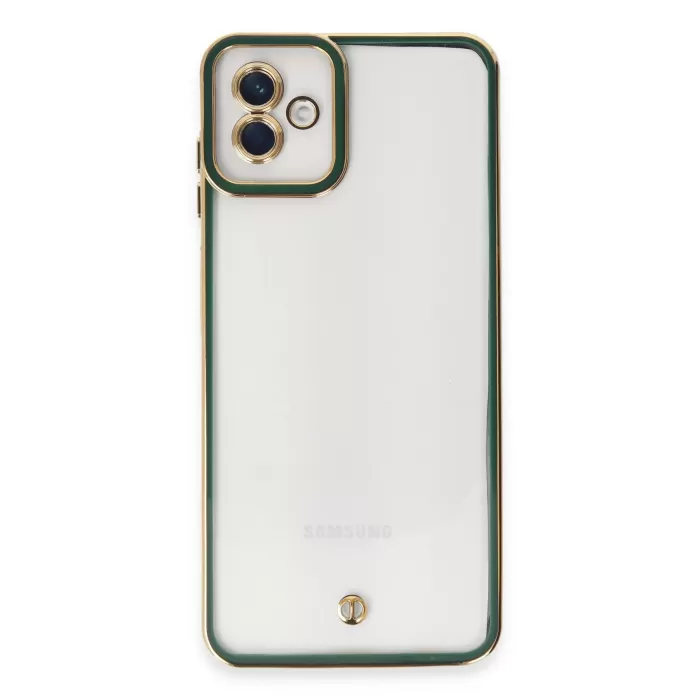 Newface Samsung Galaxy A04 Kılıf Liva Lens Silikon - Yeşil