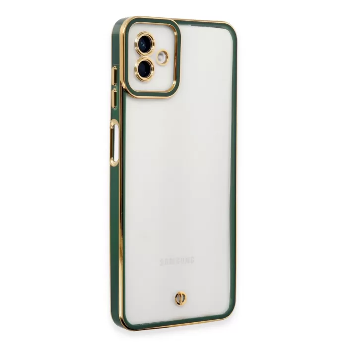 Newface Samsung Galaxy A04 Kılıf Liva Lens Silikon - Yeşil