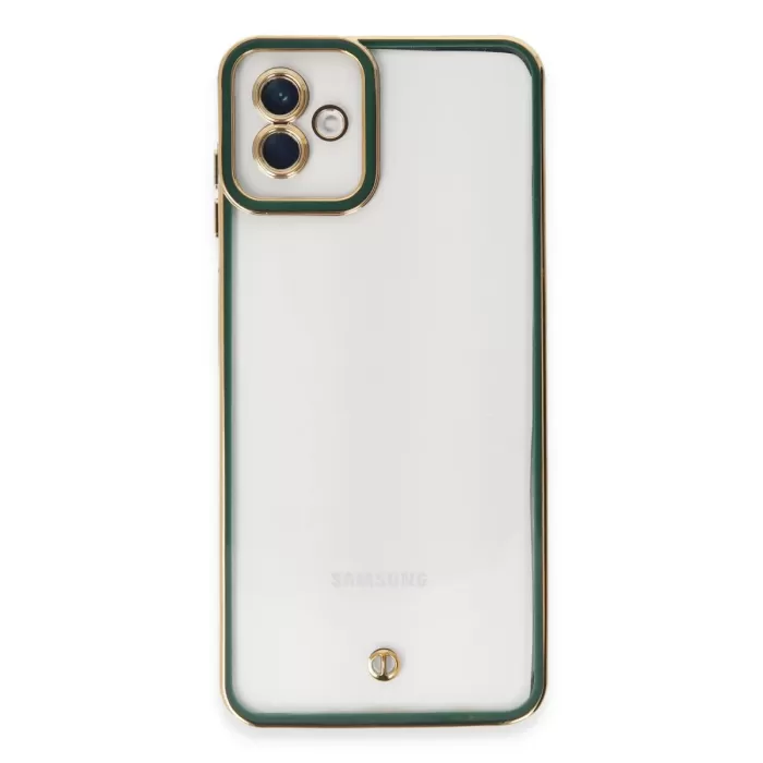 Newface Samsung Galaxy A04 Kılıf Liva Lens Silikon - Yeşil