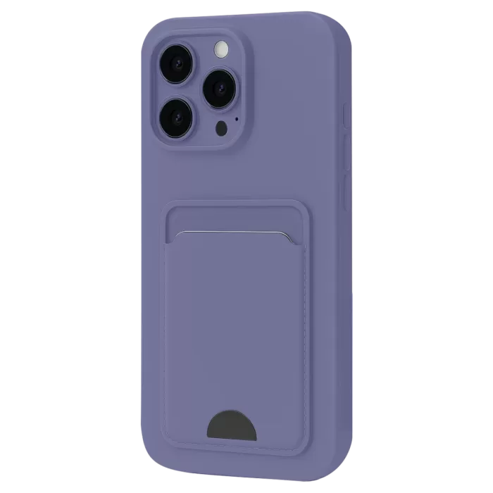 Newface iPhone 16 Plus Kılıf Kelvin Kartvizitli Silikon - Lila