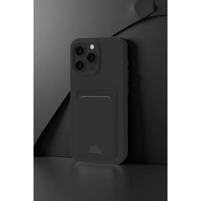 Newface iPhone 16 Plus Kılıf Kelvin Kartvizitli Silikon - Lila
