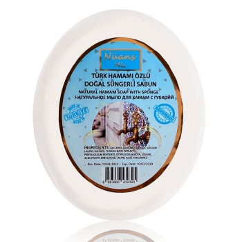 GELENEKSEL TÜRK HAMAMI ÖZLÜ SÜNGERLİ SABUN