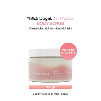 Noemi Doğal Body Scrub - Arındırıcı, Yoğun Nemlendirici El Ve Vücut Peelingi - Mabel 330gr