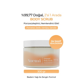 Noemi Doğal Body Scrub - Arındırıcı, Yoğun Nemlendirici El Ve Vücut Peelingi - Oriental 330gr