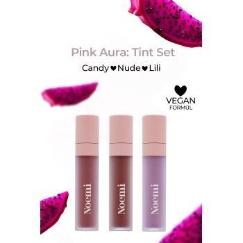 Pink Aura: Tint Set  Candy - Nude - Lili