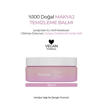 %100 Doğal Makyaj Temizleme Balmı - Make Up Remover Balm - Vanilya Kokulu - 150ml