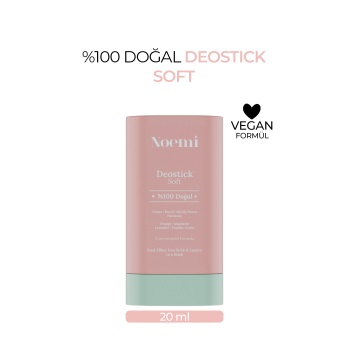 %100 Doğal Deo Stick / Roll On - Vanilya Kokulu Ve Nemlendirici Etkili - 20ml – Soft