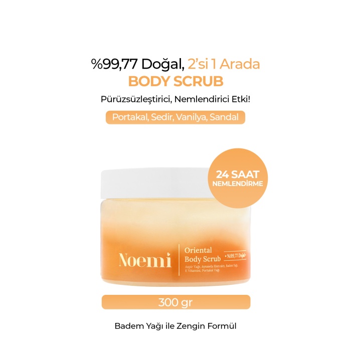 Noemi Doğal Body Scrub - Arındırıcı, Yoğun Nemlendirici El Ve Vücut Peelingi - Oriental 300gr