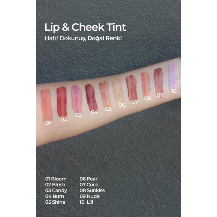 Noemi %100 Doğal Lip & Cheek / Tint - Besleyici Özellik - 07 Coco