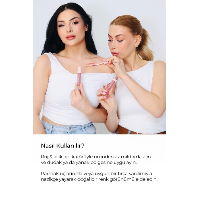 Noemi %100 Doğal Lip & Cheek / Tint - Besleyici Özellik - Doğal Bitişli - 09 Nude