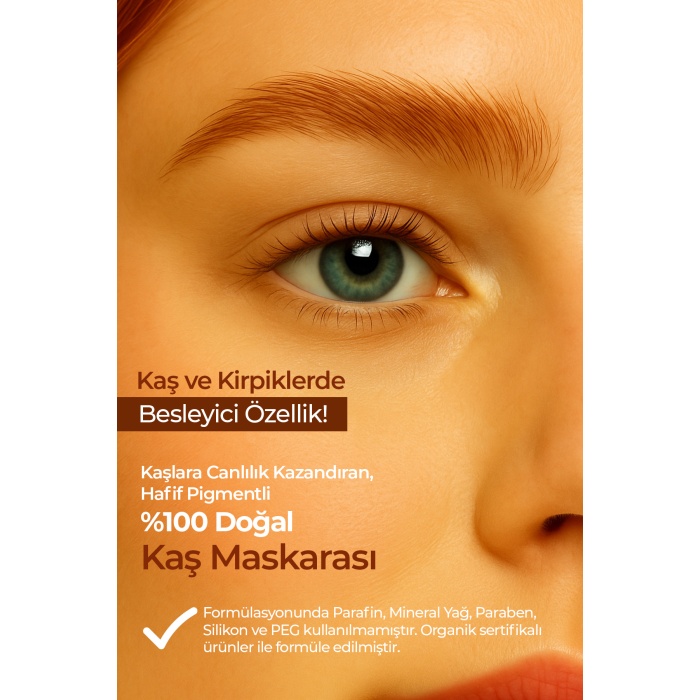 Noemi %100 Doğal Kaş Maskarası / Eyebrow Mascara - 01 Scarlet Bakır /kızıl