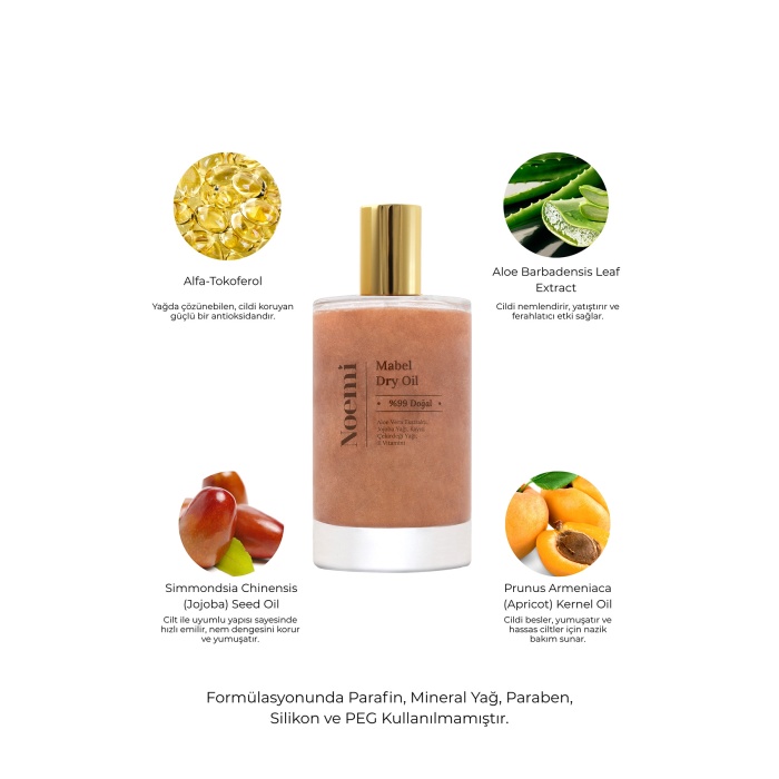 Noemi Dry Oil - Kuru Yağ - Besleyici, Canlandırıcı, Parlatan Özellik -mabel