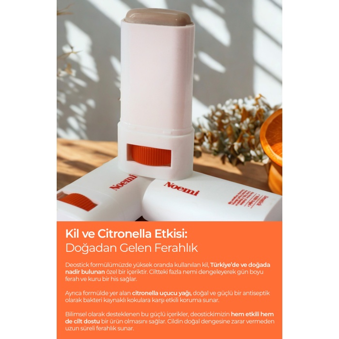 Noemi %100 Doğal Deo Stick / Roll On - Vanilya Kokulu Ve Nemlendirici Etkili - 20ml – Forest