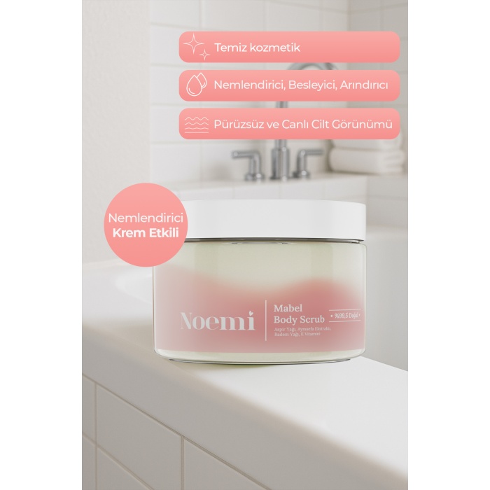 Noemi Doğal Body Scrub - Arındırıcı, Yoğun Nemlendirici El Ve Vücut Peelingi - Mabel 330gr
