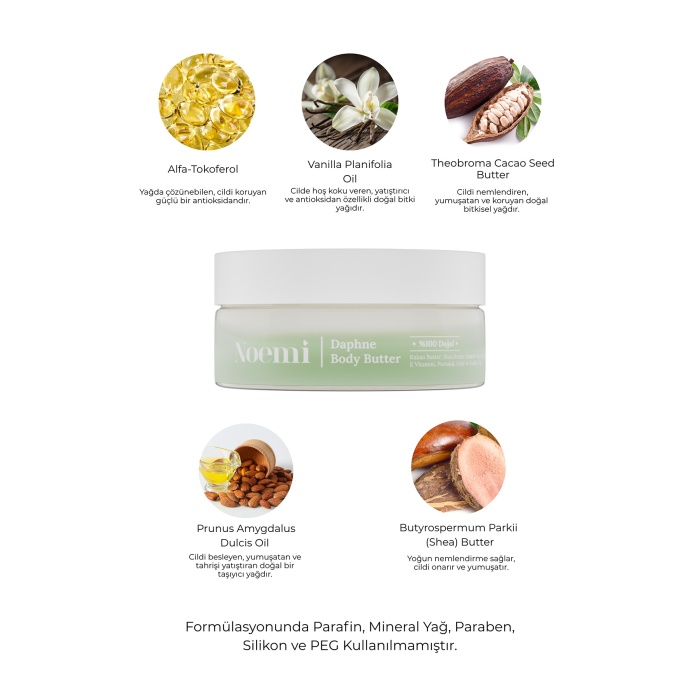 Noemi Body Butter - Yoğun Nemlendirici Vücut Yağı - Daphne 50ml