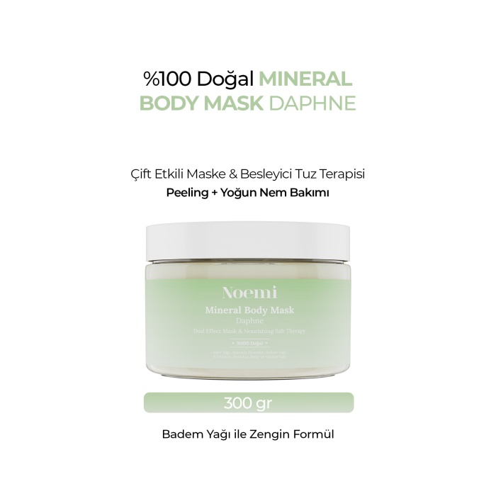 %100 Doğal Body Scrub - Yoğun Nemlendirici Etkili El Ve Vücut Peelingi - Daphne 300gr