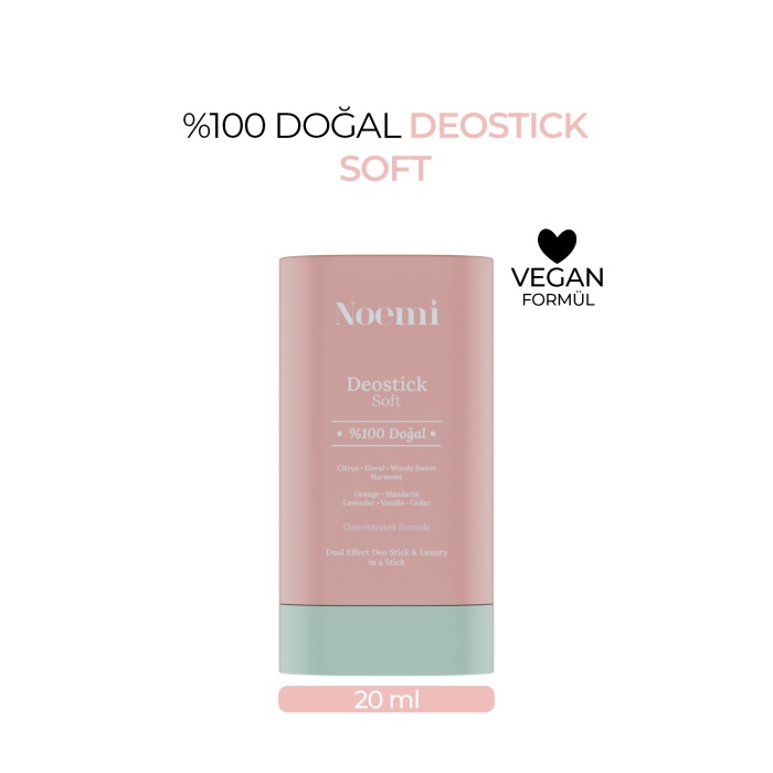 %100 Doğal Deo Stick / Roll On - Vanilya Kokulu Ve Nemlendirici Etkili - 20ml – Soft