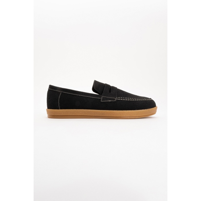 Freya Erkek Taba Deri tozu Loafer ayakkabı