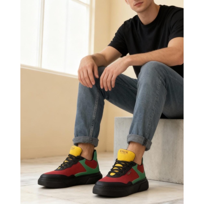 Knack Günlük Ayakkabı R10 Kırmızı Yeşil Sarı