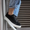 Knack Sneakers Ayakkabı 010 Siyah Süet (Beyaz Taban)